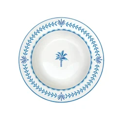 Assiette creuse bleue EXOTIC VIBES