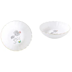 Assiette creuseFLEURS ET PAPILLONS