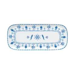 Assiette de service bleue EXOTIC VIBES