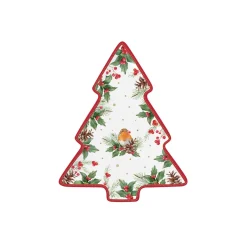 Assiette en forme d’arbre CHRISTMAS BERRIES