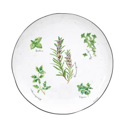 Assiette plate Ø 26 cm en porcelaine HERBARIUM