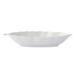 Bol feuille en porcelaine 30×13 cm LEAVES WHITE