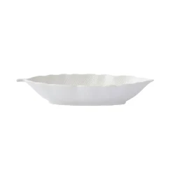Bol feuille en porcelaine 26×11,5 cm LEAVES WHITE