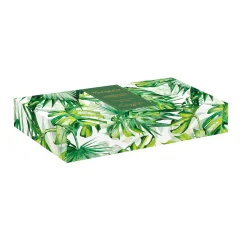 Bol feuille en porcelaine 30×13 cm TROPICAL LEAVES GREEN