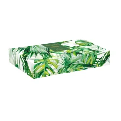 Bol feuille en porcelaine 26×11,5 cm LEAVES LIGHT GREEN