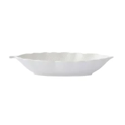 Bol feuille en porcelaine 30×13 cm LEAVES WHITE