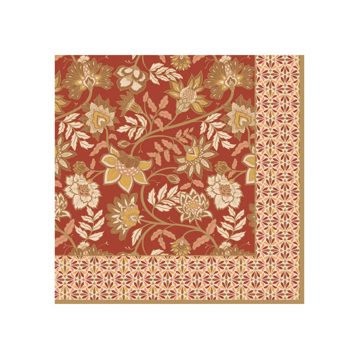 Emballage 20 serviettes en papier 3 plis 33 x 33 cm FLEURS DES RÊVES