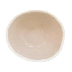 Ensemble de 2 bols à salade en porcelaine de 22,5×19,5 cmBEIGE