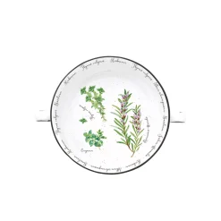 Ensemble de 6 bols avec poignées en porcelaine Ø 12 cm HERBARIUM