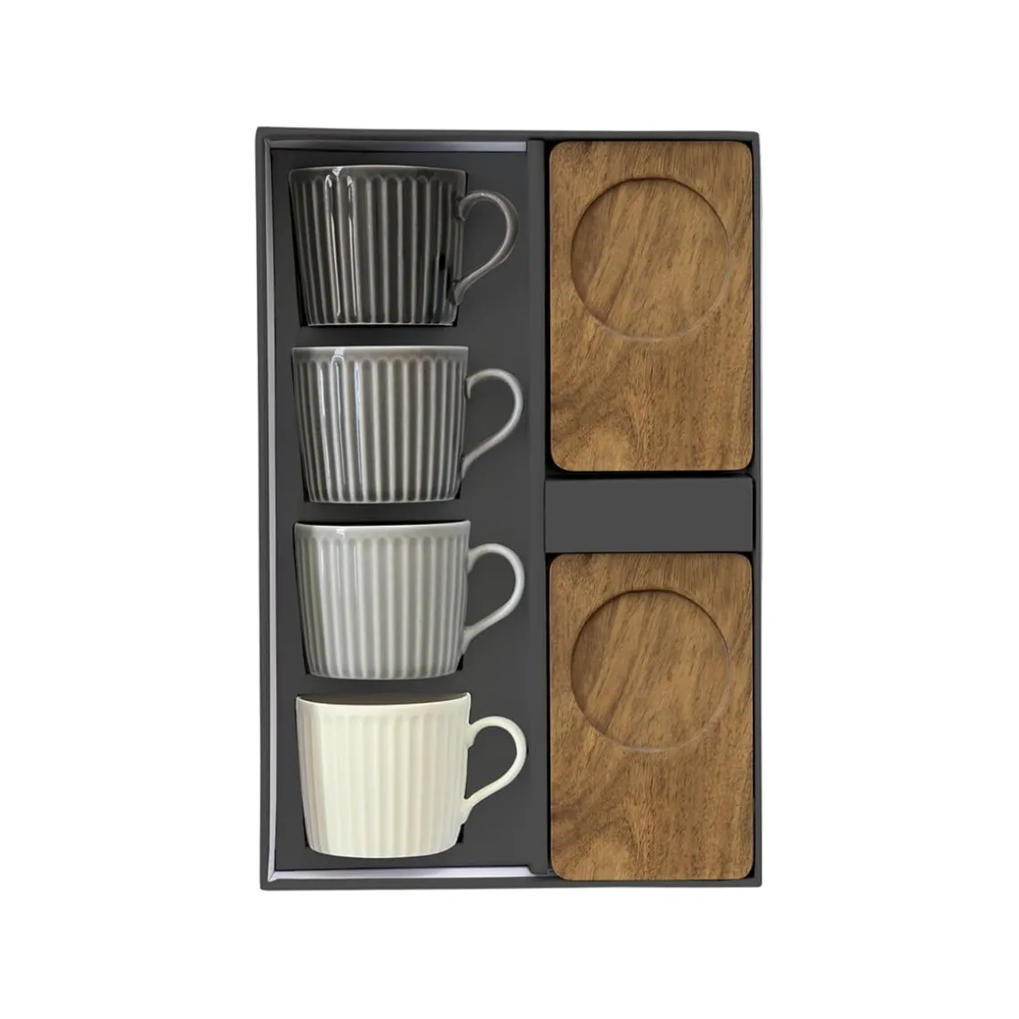 Ensemble de 4 petites tasses a expresso en porcellaine TAKE A BREAK ASS6