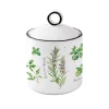 Ensemble de 3 pots en porcelaine, dimensions Ø 9×13 cm HERBARIUM