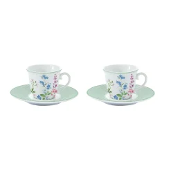 Ensemble de 2 tasses à café FLORAISON