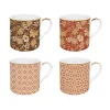 Ensemble de 4 tasses en porcelaine 300 ml FLEURS DES RÊVES