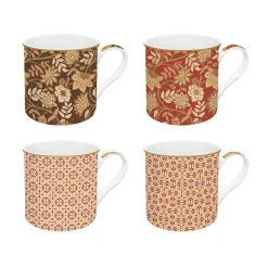 Ensemble de 4 tasses en porcelaine 300 ml FLEURS DES RÊVES