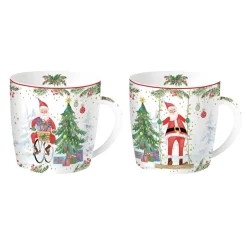 Ensemble de 2 tasses JOYFUL SANTA