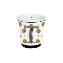 Gobelet à café en porcelaine 100 ml dans une boîte A LETTER FOR YOU «T»