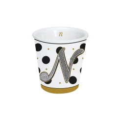 Gobelet à café en porcelaine 100 ml dans une boîte A LETTER FOR YOU «N»