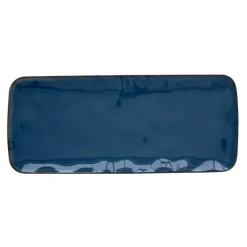 Plateau rectangulaire en porcelaine de 36×16 cm INTERIORS BLUE