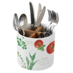 Pot à couverts en porcelaine HOME & KITCHEN