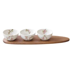 Set apéritif avec 3 bols et plateau SAKURA
