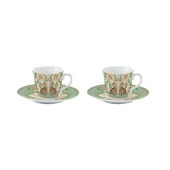 Set de 2 tasses à café et soucoupe JUNGLE VIBES