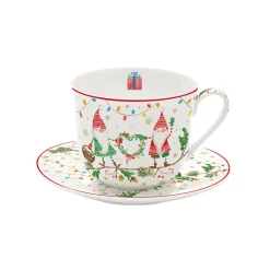 Tasse à café avec soucoupe Ready For CHRISTMAS